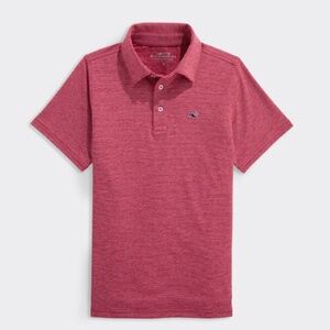 Boys Vineyard Vines St. Jean Stripe Sankaty Performance polo, size small